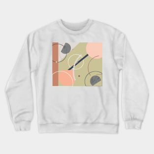 2020 Earth Tones Geometric Crewneck Sweatshirt